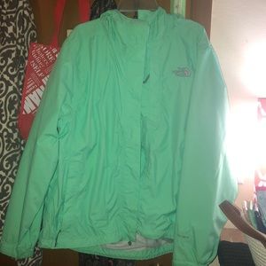 Mint green North face jacket